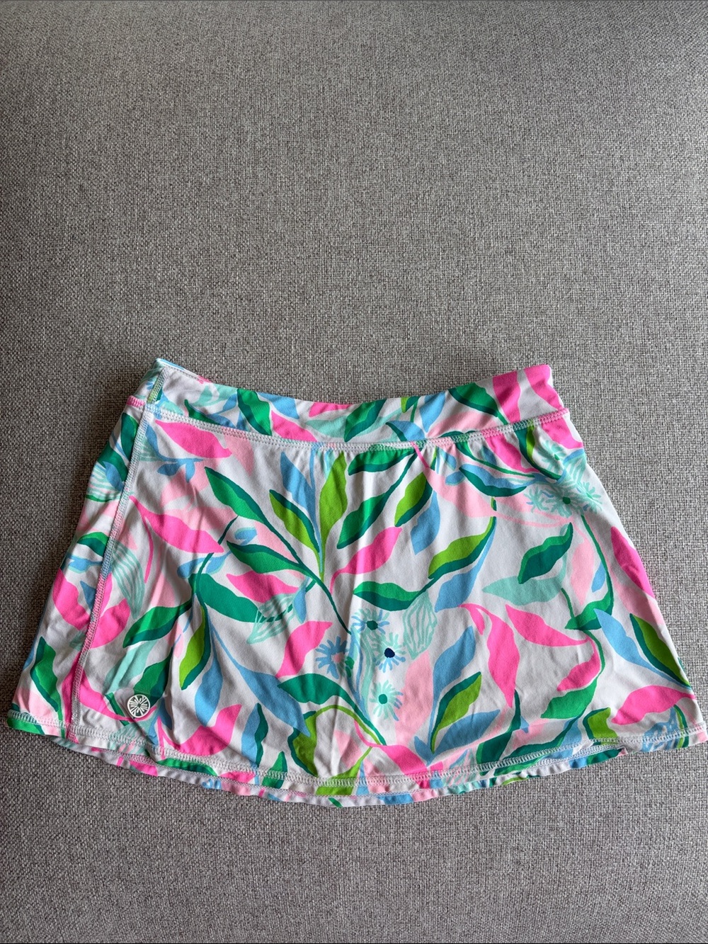 Lilly Pulitzer Pink Green Blue Tropical Print Girls Skort